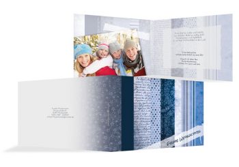 Foto Grußkarte Geschenkpapier Blauheller 148x105mm