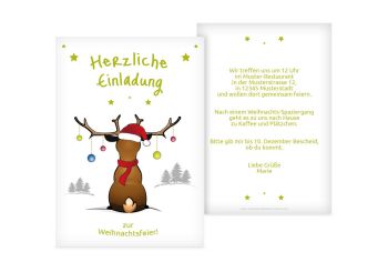 Weihnachtseinladungen Online Weihnachtskarten Druck