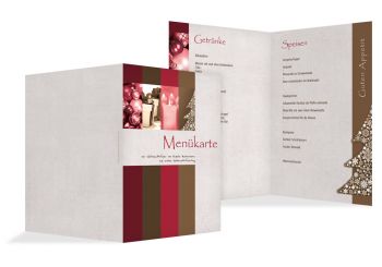 Menükarte Farbklang WeinRot 148x210mm