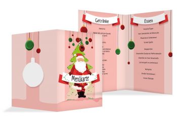 Menukarten Fur Weihnachten Online Weihnachtskarten Druck