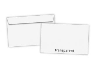 Umschlag C6 transparent transparent 