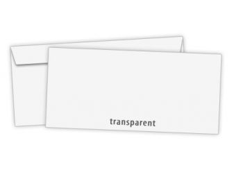 Umschlag DIN Lang transparent transparent 